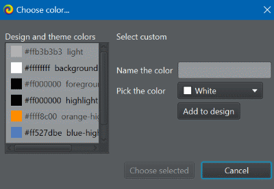 Colour chooser